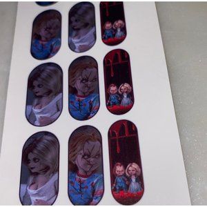 Chucky Doll Nail Decals